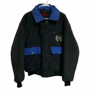 Yamaha Size M Men's Racing Snowmobile Nylon Jacket Quilted Lining Retro Vintage